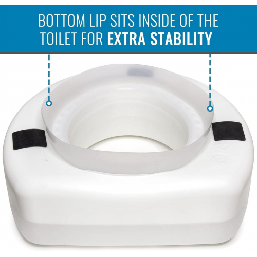 Приподнятая подставка сиденья для унитаза HealthSmart