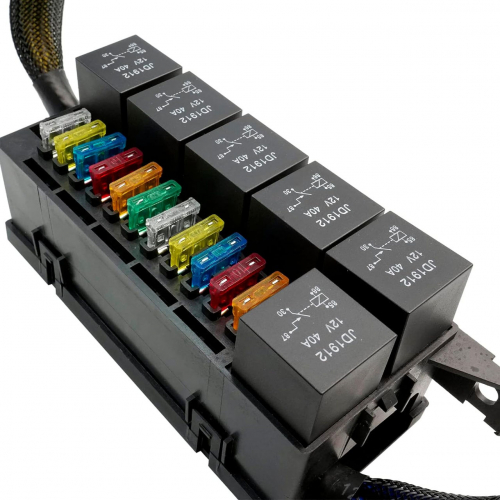 Блок предохранителей и реле 12 В с предварительной проводкой для автомобилей