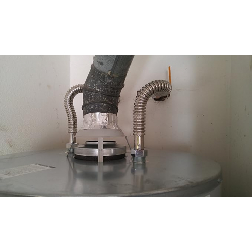 2 гофрированных водопроводных соединителя