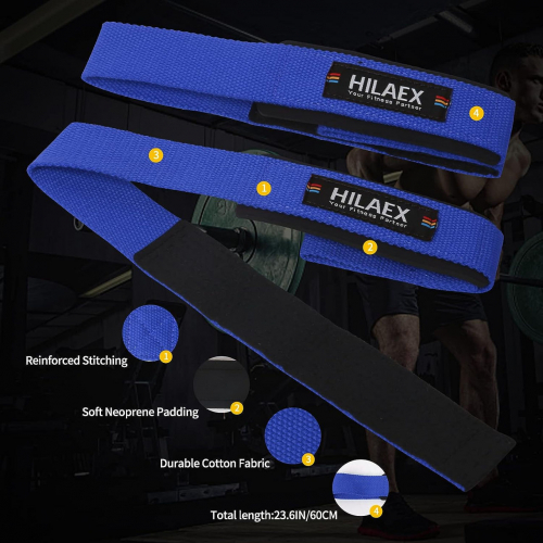 Подъемные ремни HILAEX для фитнеса, кросслифтинга, бодибилдинга