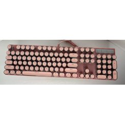 Игровая клавиатура MK Storm — розовая, проводная, с подсветкой