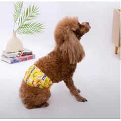 Подгузник для собак (желтый с уточкой)