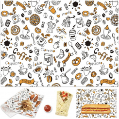 Бумага для еда на вынос, 100шт, размер 20 х 30