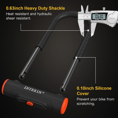 INTEKIN Bike U Lock Сверхмощный велосипедный замок