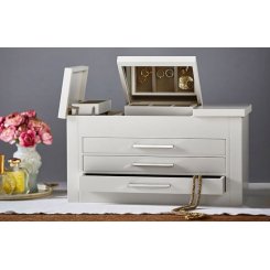 Pottery Barn Шкатулка Stella для драгоценностей - белый