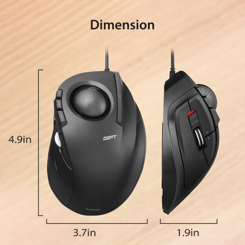 Проводная трекбольная мышь Elecom Deft