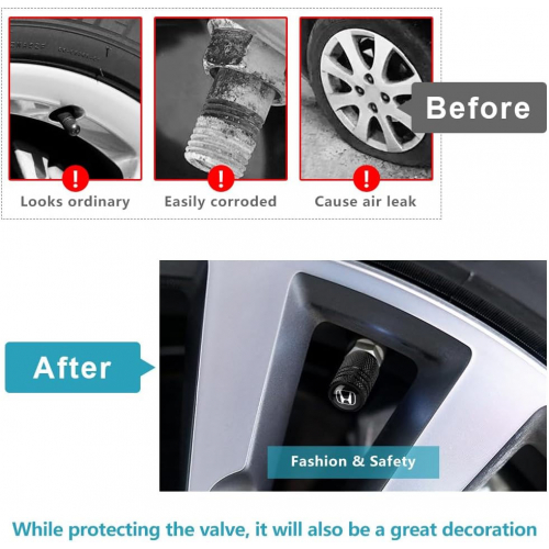 Металлический колпачок стержня клапана шины (4шт) для Honda