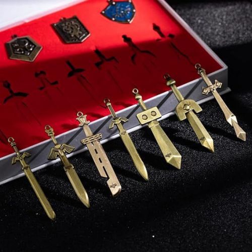 Zelda Triforce Shield & Sword, брелок-колье, коллекционная коробка, 2014, набор из 11 шт.