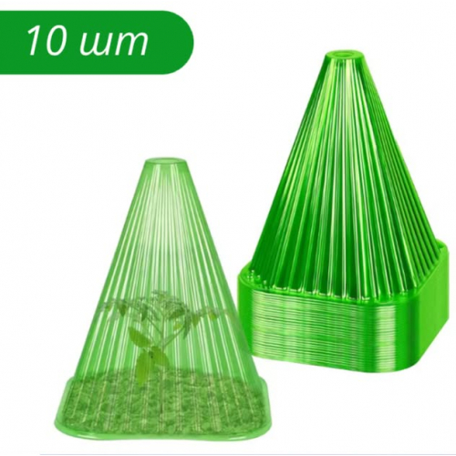 Конусное укрытие для выращивания растений и защиты от вредителей и ветра