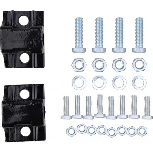 Черный угловой кронштейн для крепления брызговика с крепежом