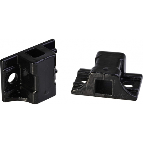 Черный угловой кронштейн для крепления брызговика с крепежом