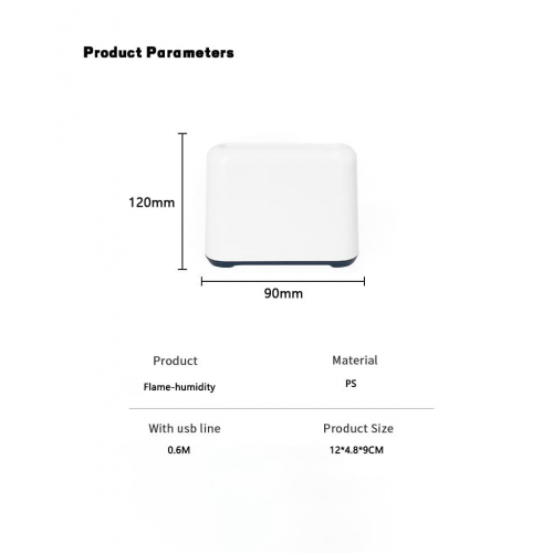 Диффузор эфирного масла с пламенной лампой Macove