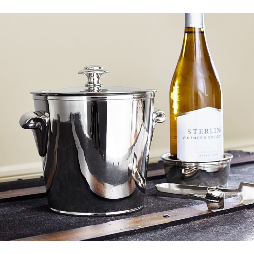 Pottery Barn Ведро для льда Harrison с щипцами