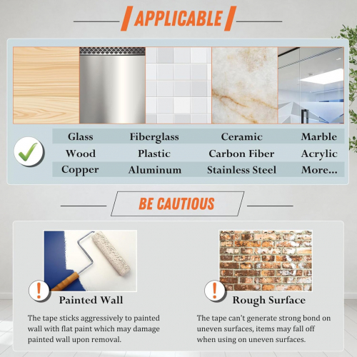 Съемная двусторонняя монтажная лента 30мл x 4.07м