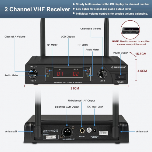 Беспроводная микрофонная система Phenyx Pro