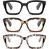Очки для чтения в стиле Опры с квадратной оправой +2.75