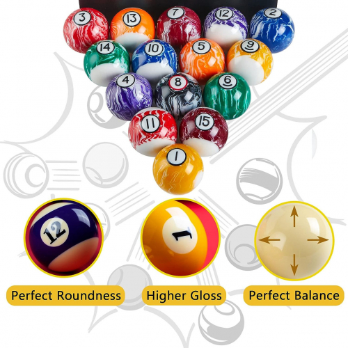 Billmart Billiard Balls Set 16 шаров для бильярдного стола