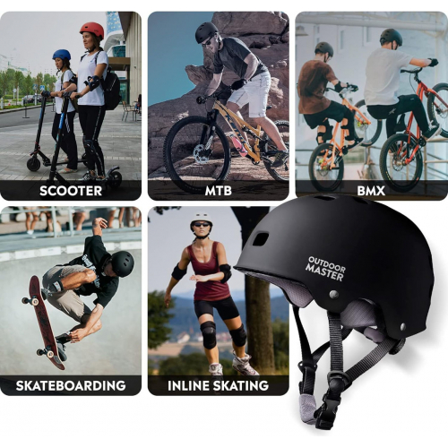 Велосипедный шлем OutdoorMaster чёрный