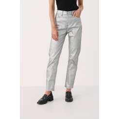 Серебристые брюки