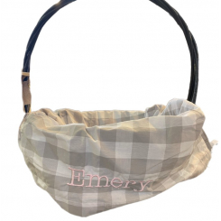 Чехол для корзины (бежевая клетка)