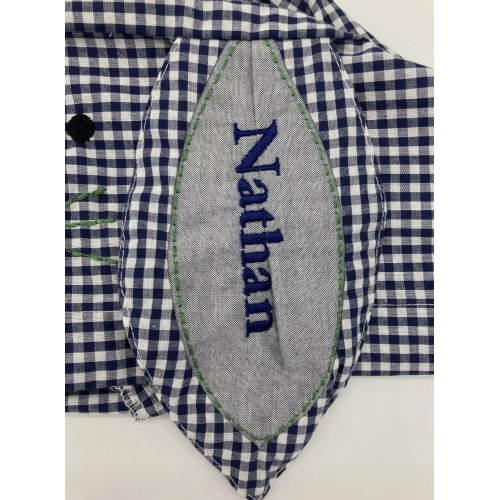 Чехол для корзины (синяя клетка, заяц)