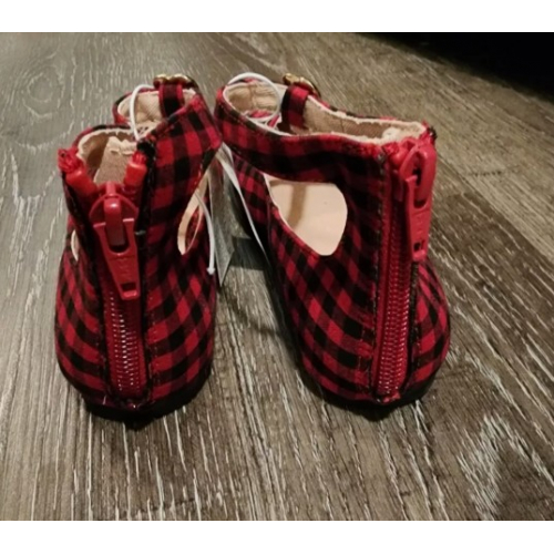 Туфли красные с черным