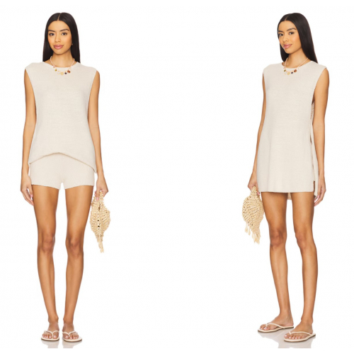 Комплект кардиган-свитер и шорты, REVOLVE