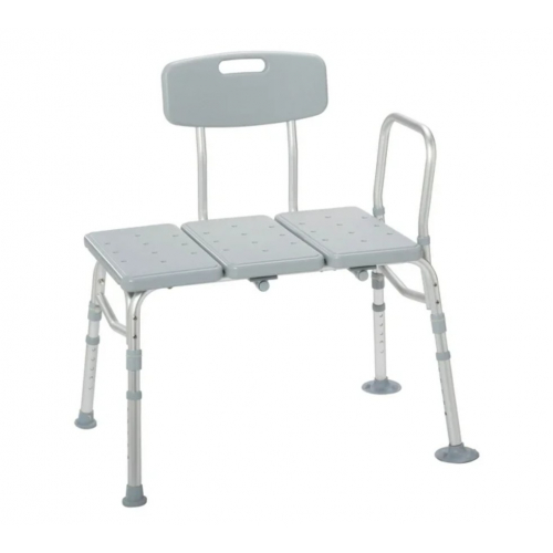Пластиковая скамейка для переноса ванны с регулируемой спинкой
