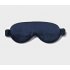Шелковая маска для сна темно-синяя