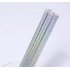 Одноразовые серебряные бумажные трубочки, 100шт