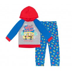 Комплект для малышей CoComelon: флисовый худи с капюшоном и брюки для мальчиков