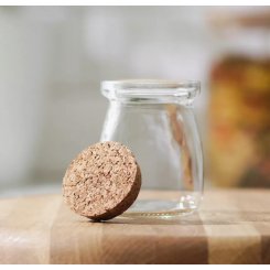 Стеклянная баночка с крышкой 100 мл в универсальном дизайне