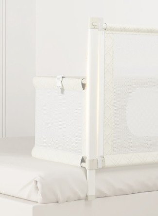 Детская кроватка WALALLA 3в1, алюминий/сетчатый материал, переносная, белая, 127×68×75 см