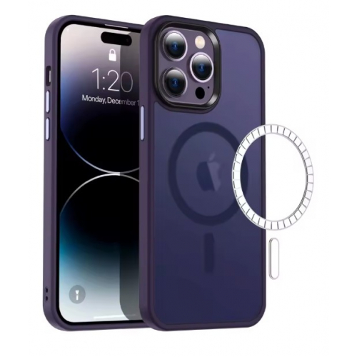 Чехол для iPhone 15 Pro Max, MagSafe, Purple