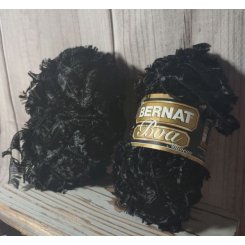 Нитки Bernat boa, 50g / 65m, черные