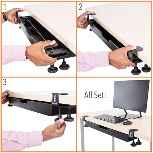 Устойчивый ящик для стола с зажимом Stand Steady