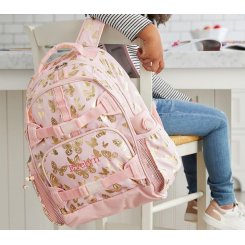 Розовый рюкзак с бабочками
