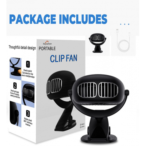 Kaylocheer Clip On Fan, вентилятор для детской коляски