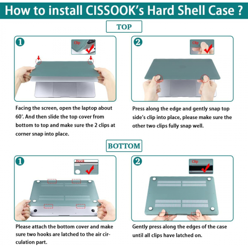 Жесткий прозрачный чехол CISSOOK Wildflower для MacBook Pro 16 дюймов