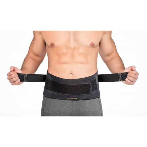 Компрессионный бандаж для спины Copper Fit унисекс для взрослых Pro Back Belt, черный