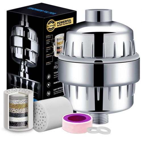 Фильтр для душа Aunavey для жесткой воды 10 ступеней